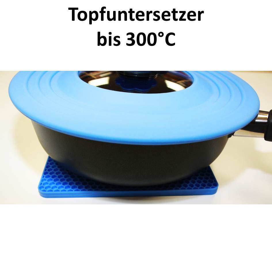 Silikon Topflappen / Topfuntersetzer Wabe eckig