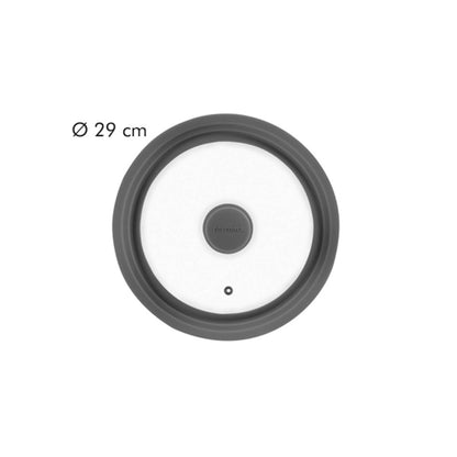 Tescoma Glas-Silikon Universaldeckel grau