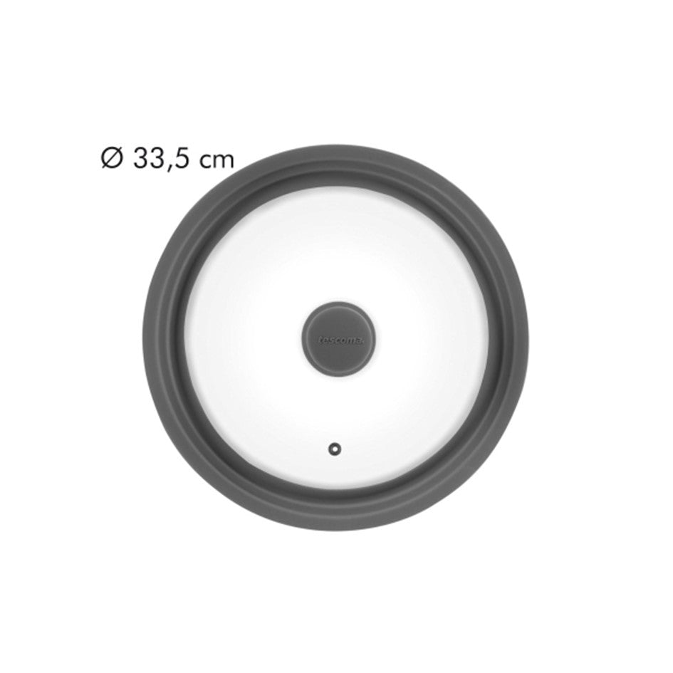 Tescoma Glas-Silikon Universaldeckel grau